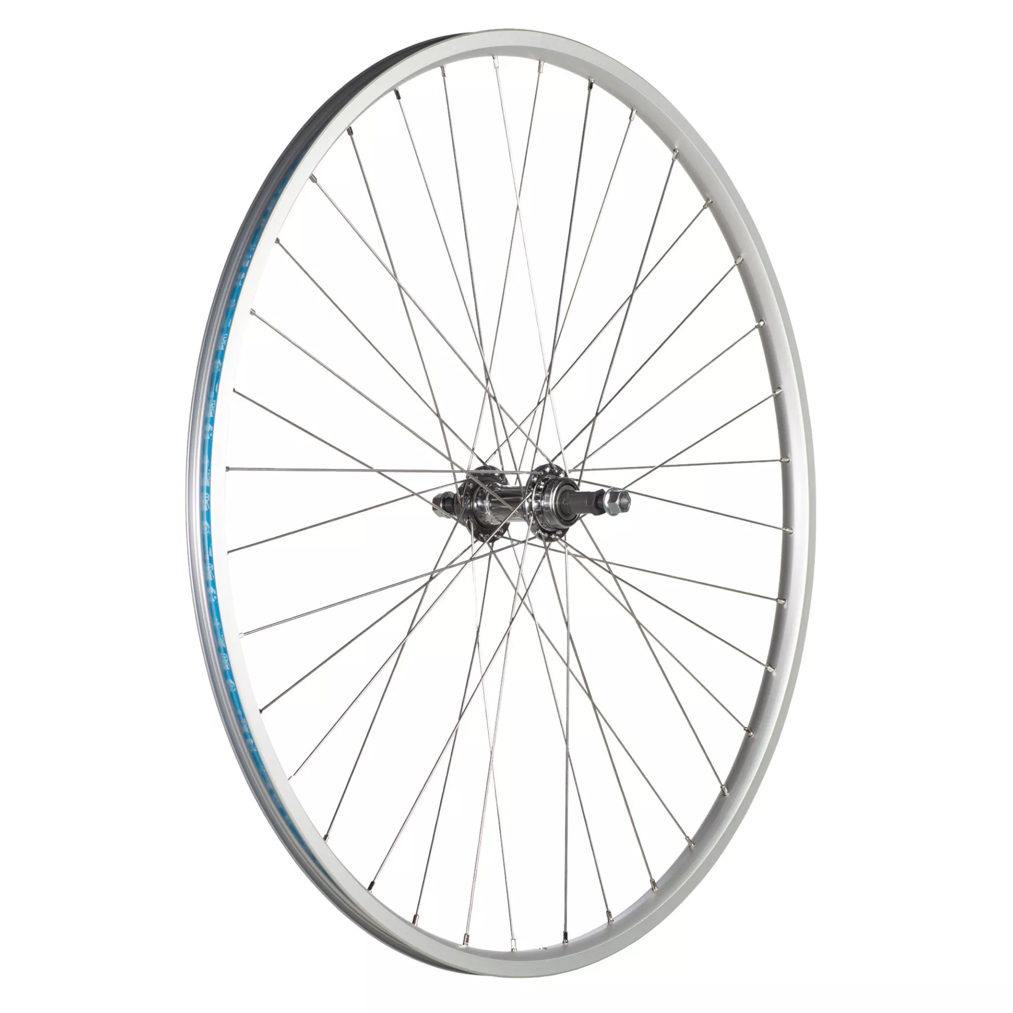49N 27" AP18 Rear Wheel, Freewheel, 126mm Bolt-On, 36H, Silver, Rim Brake, Schrader