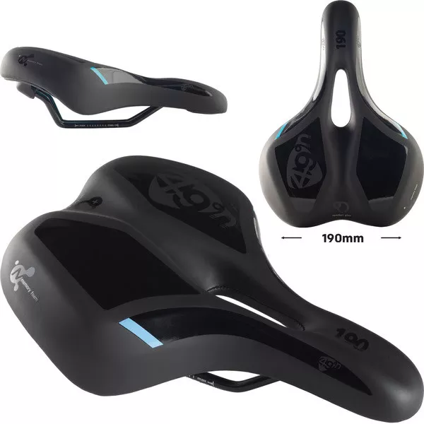 49N Formfit Ergo Memory Foam Unisex Saddle, 265mm x 190mm