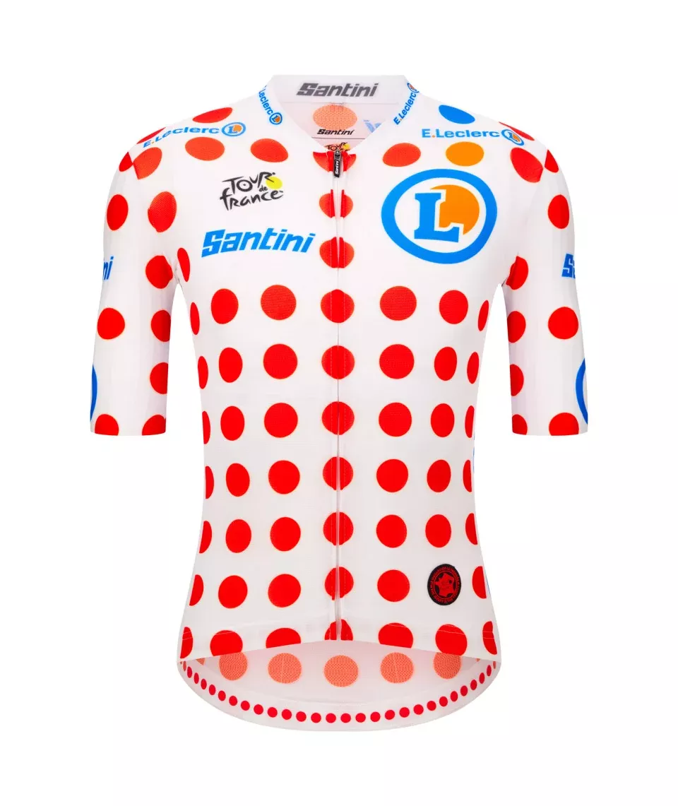 SANTINI Tour De France Official Polka Dot Jersey